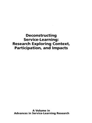 cover image of Deconstructing Service-Learning